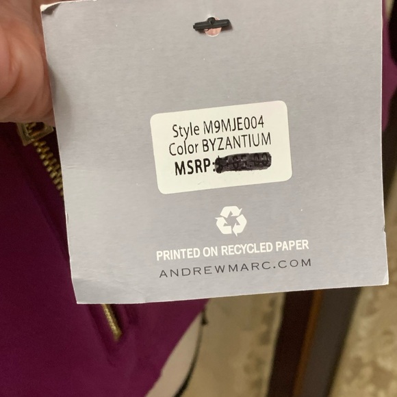 NWT MARC NEW YORK PURPLE FAUX SUEDE JACKET - SZ MEDIUM - Picture 12 of 12